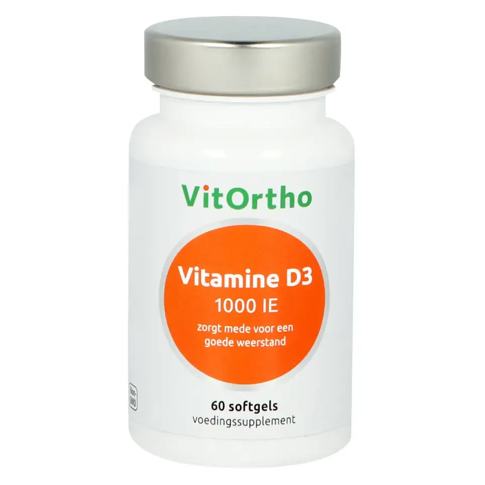 VitOrtho Vitamine D3 25 mcg 60 softgels (afbeelding 1)