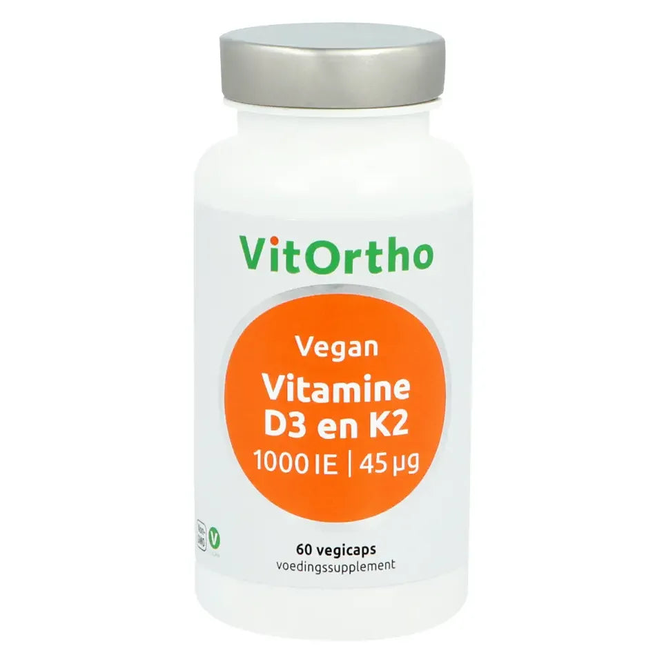 Vitortho Vitamine D3 25 mcg K2 45 mcg 60 vcaps