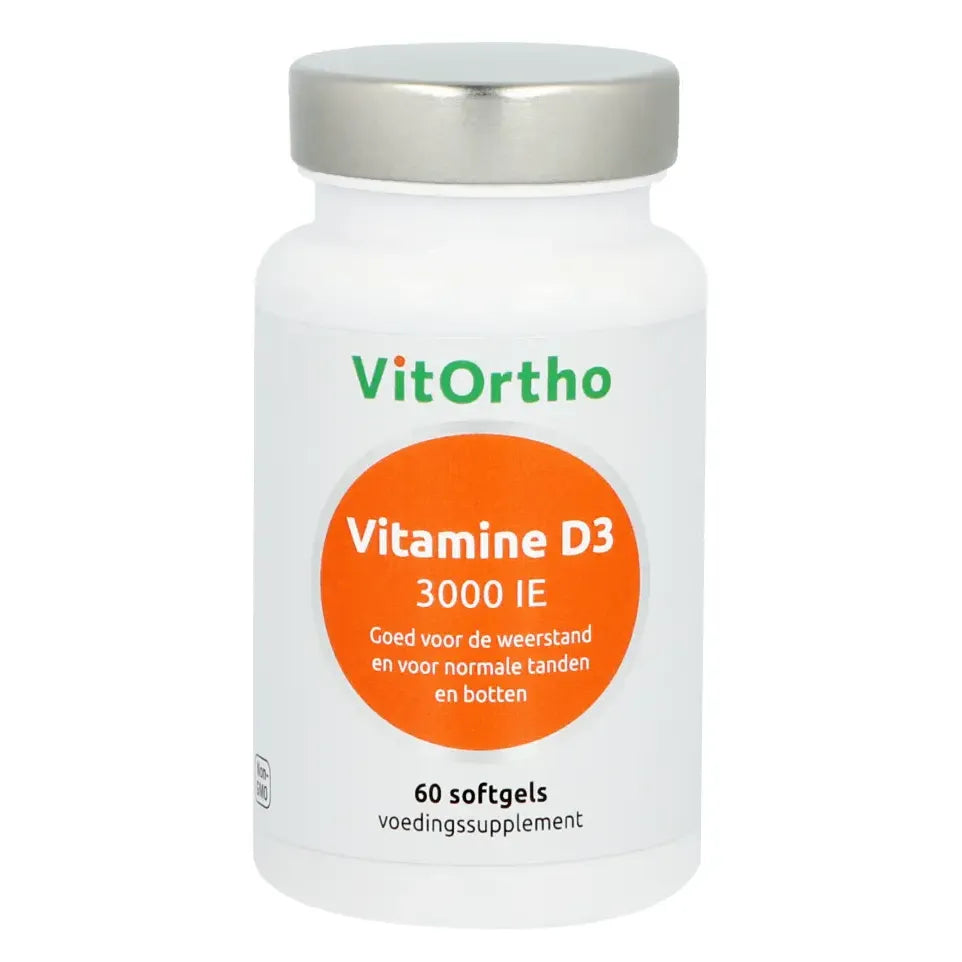 VitOrtho Vitamine D3 75 mcg 60 softgels (afbeelding 1)