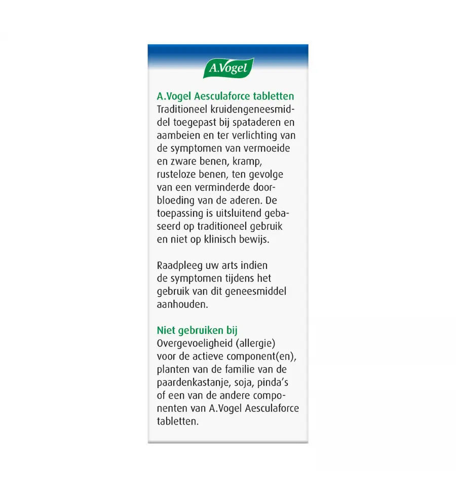 A.Vogel Aesculaforce 30 tabletten (afbeelding 3)