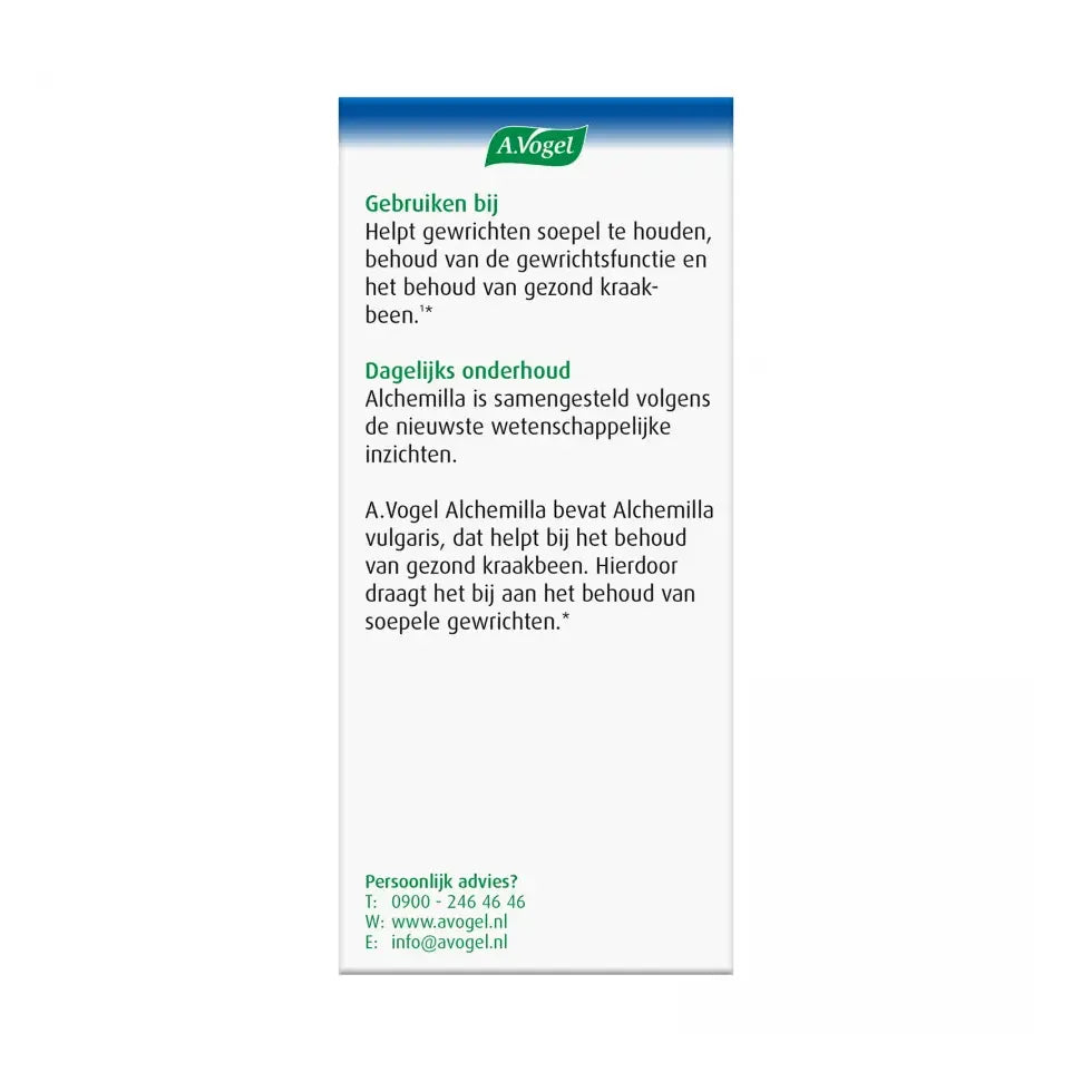 A.Vogel Alchemilla Gewrichten 60 tabletten