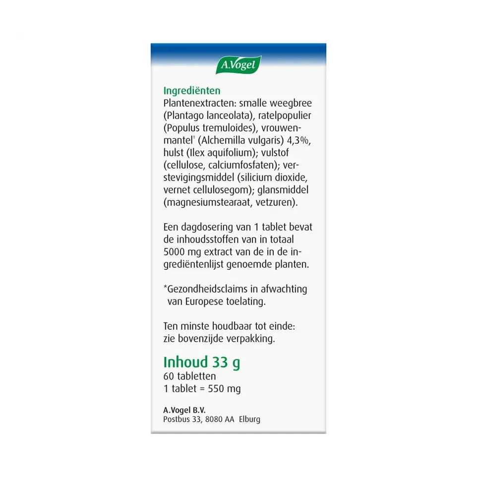 A.Vogel Alchemilla Gewrichten 60 tabletten