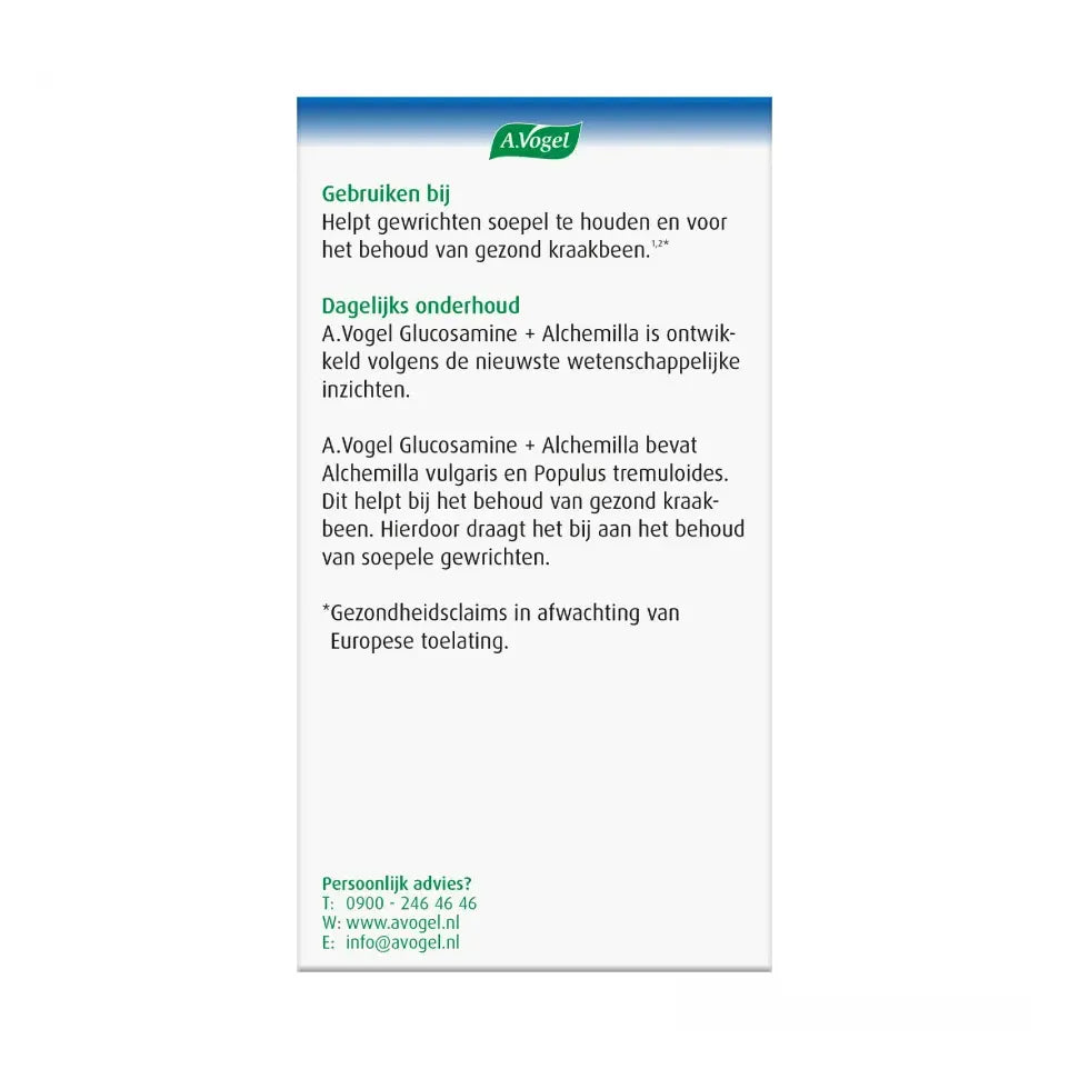 A.Vogel Alchemilla met Glucosamine 90 tabletten