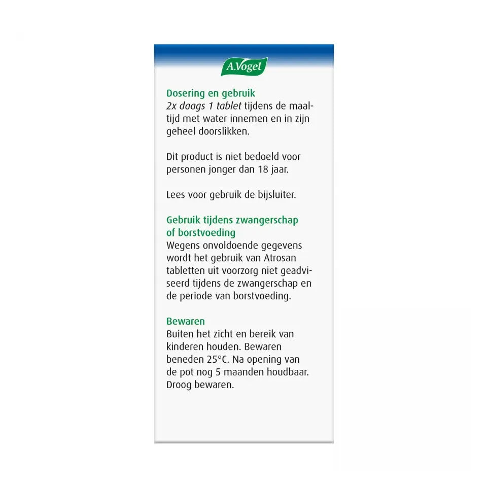 A.Vogel Atrosan 60 tabletten (afbeelding 4)