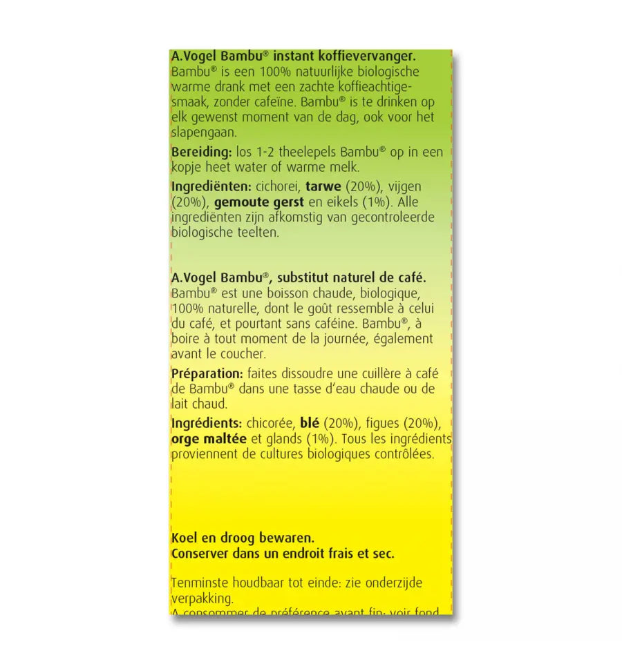 A.Vogel Bambu koffievervanger 100 gram (afbeelding 4)