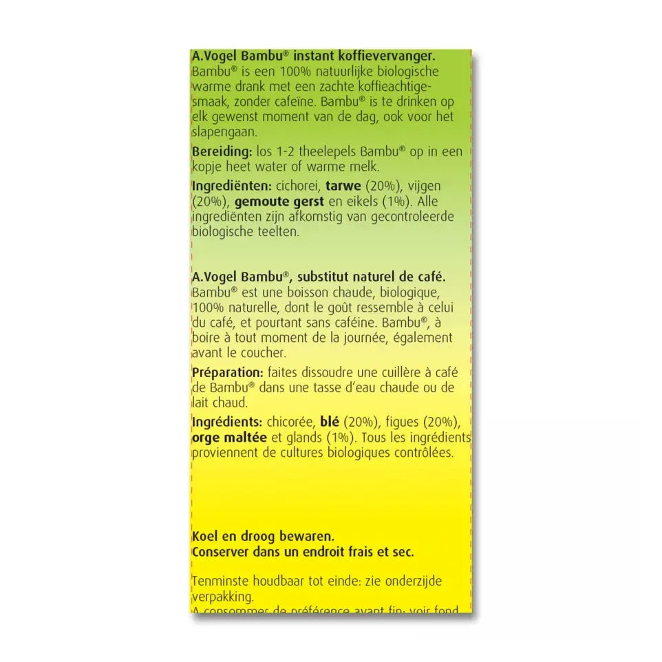 A.Vogel Bambu koffievervanger 100 gram (afbeelding 4)