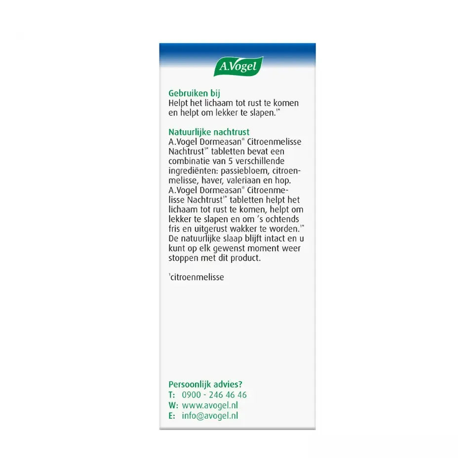 A.Vogel Dormeasan 60 tabletten