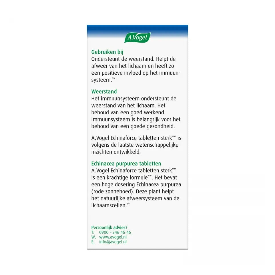A.Vogel Echinaforce sterk 60 tabletten