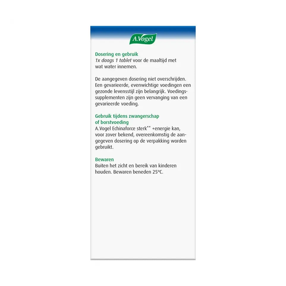 A.Vogel Echinaforce tablet sterk & energie 30 tabletten
