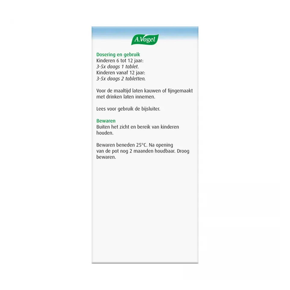 A.Vogel Echinaforce junior griep 120 tabletten