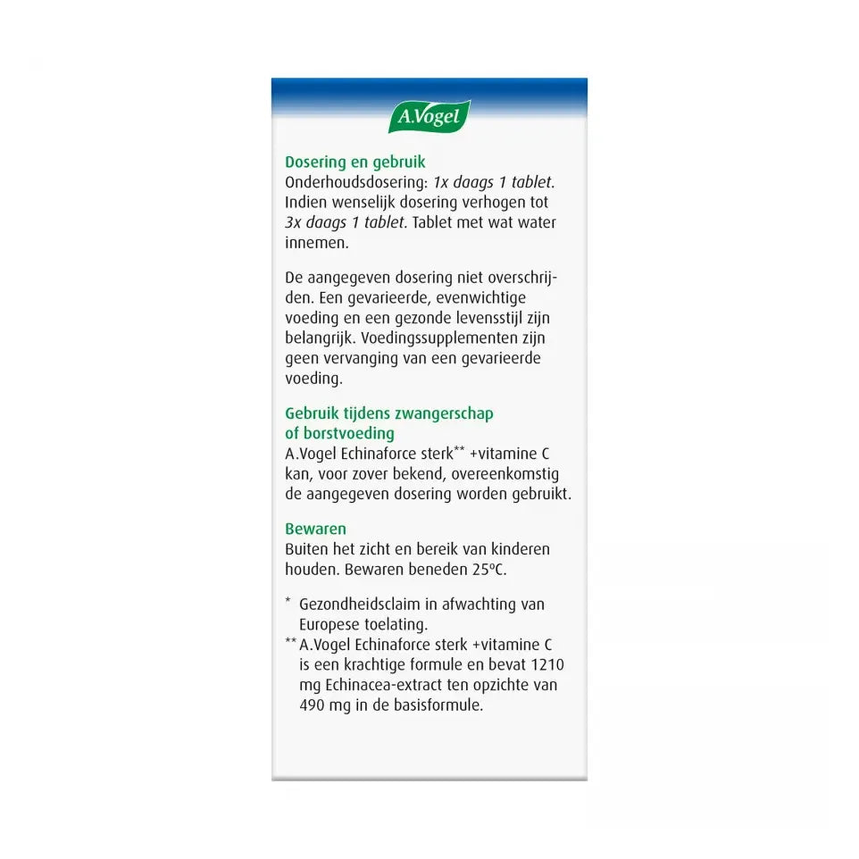 A.Vogel Echinaforce kauwtablet sterk + vitamine C 45 tabletten