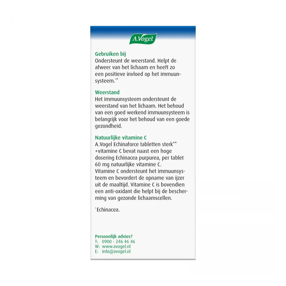 A.Vogel Echinaforce kauwtablet sterk + vitamine C 45 tabletten