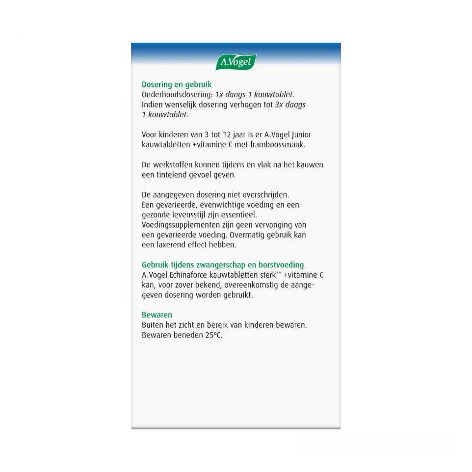 A.Vogel Echinaforce kauwtablet sterk + vitamine C 60