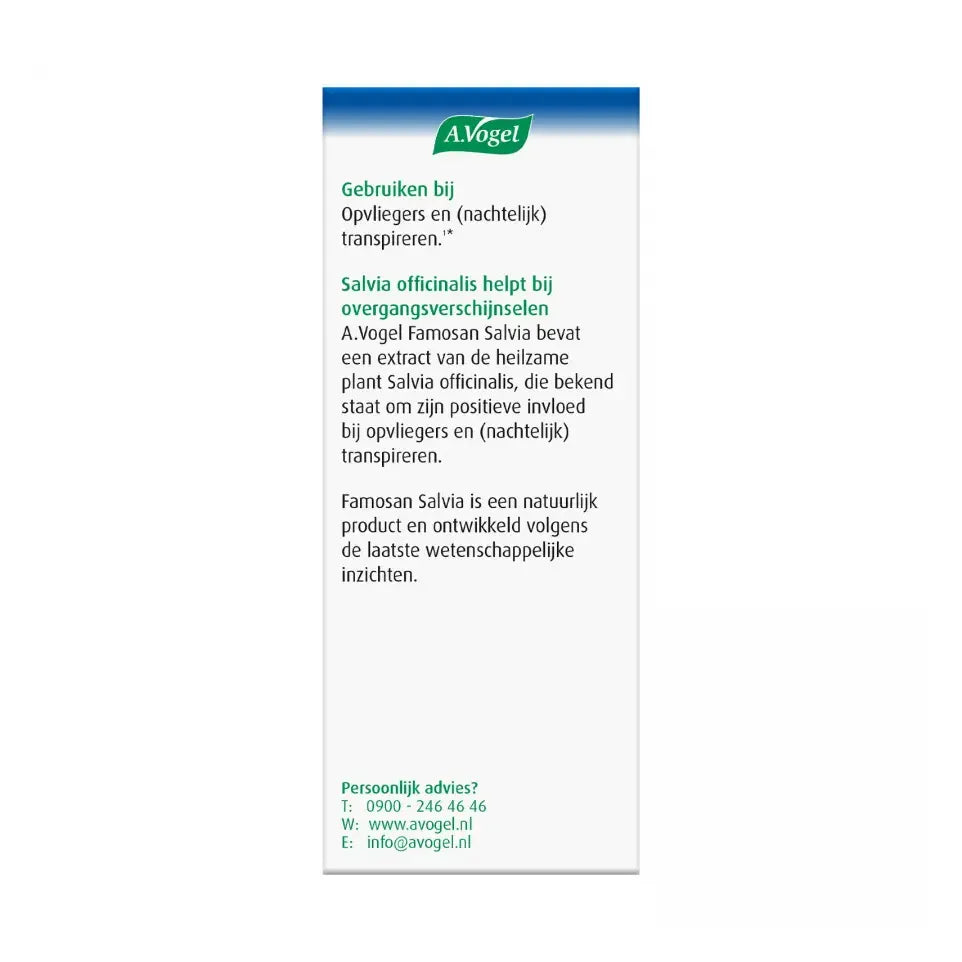 A.Vogel Famosan Salvia 60 tabletten