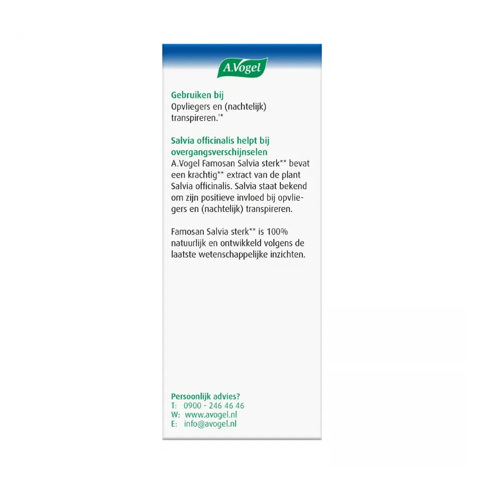 A.Vogel Famosan Salvia Sterk 25 tabletten
