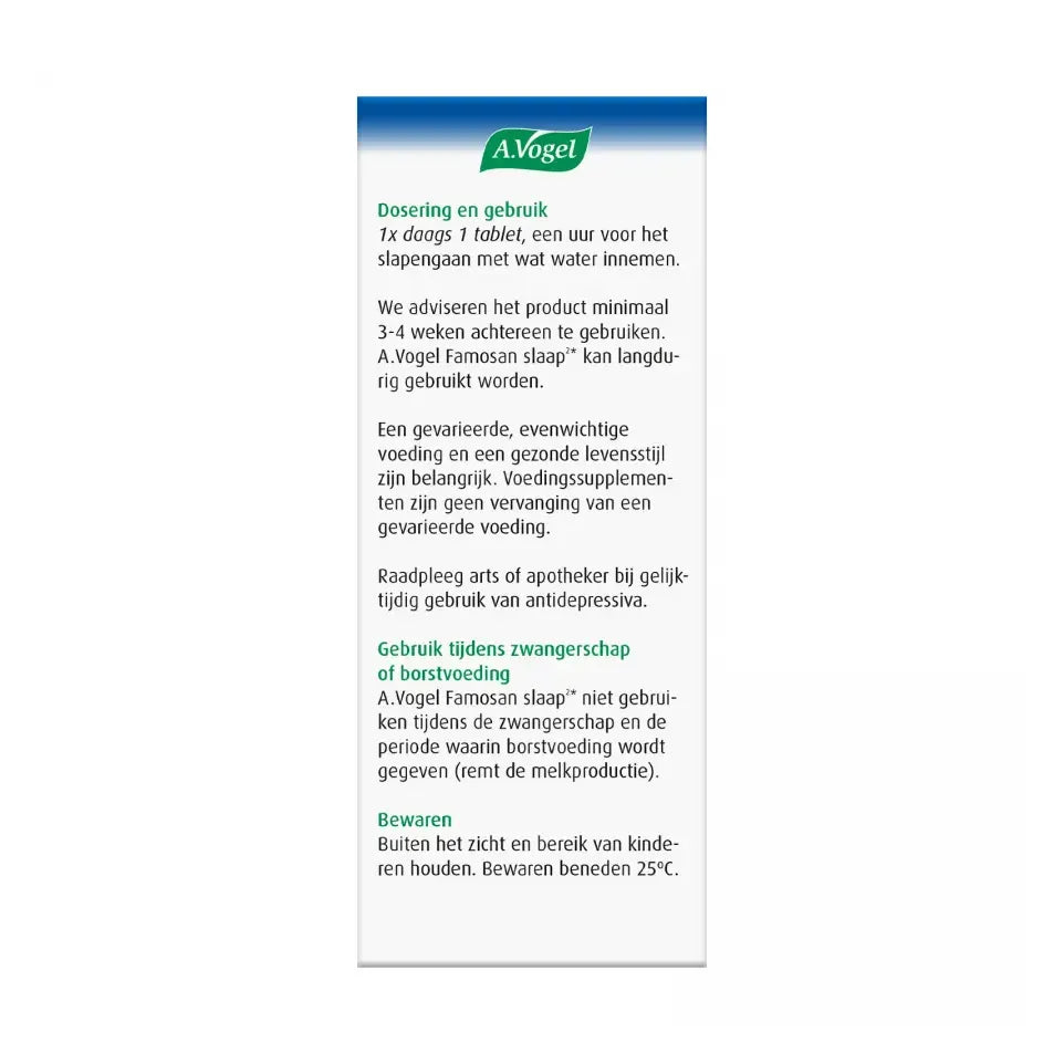 A.Vogel famosan slaap 30 stuks