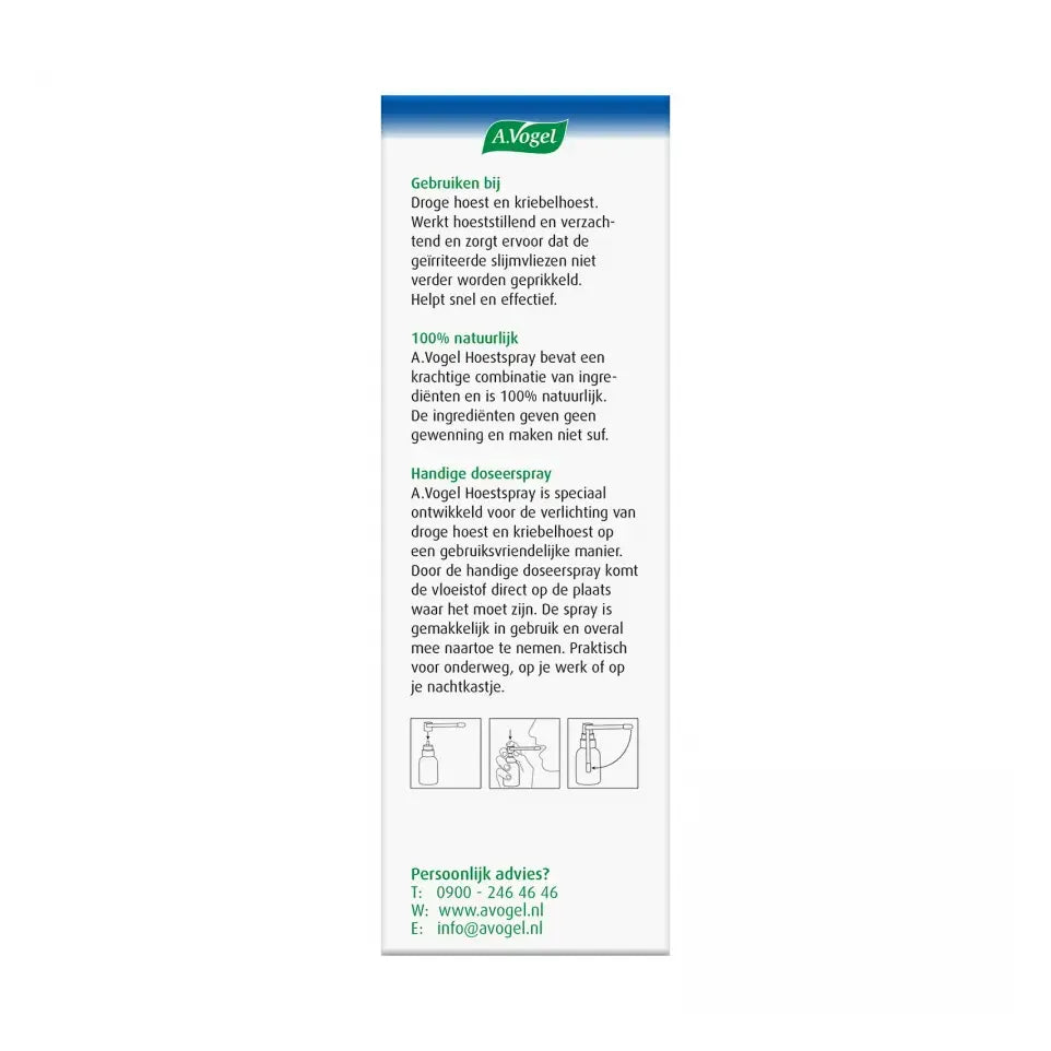 A.Vogel Hoestspray droge hoest en kriebelhoest 30 ml