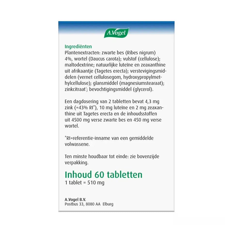A.Vogel Oog 60 tabletten