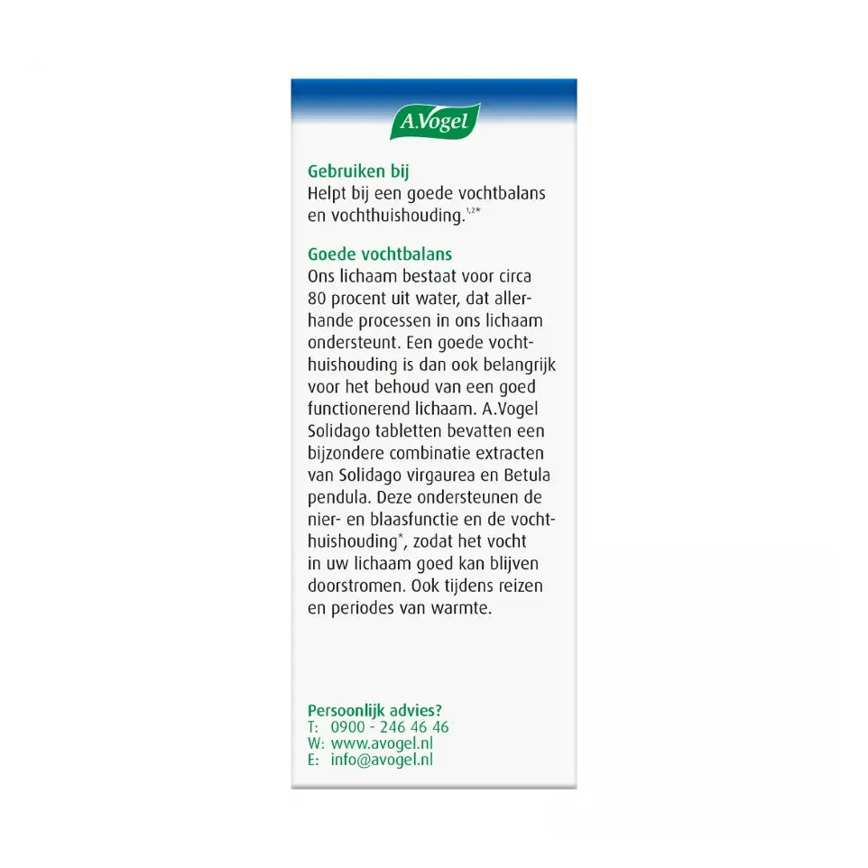 A.Vogel Solidago 60 tabletten