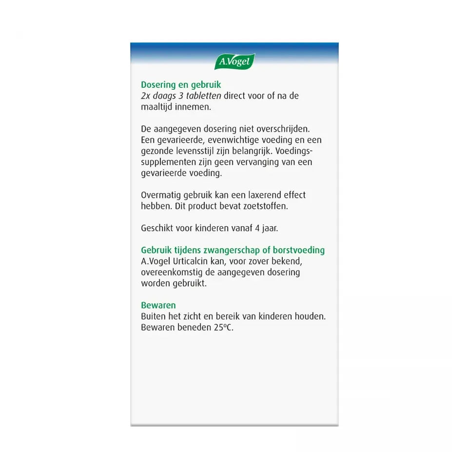 A.Vogel Urticalcin 1000 tabletten