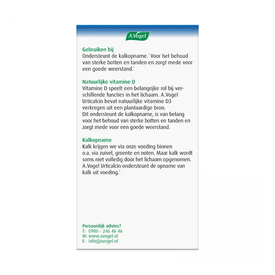 A.Vogel Urticalcin 1000 tabletten