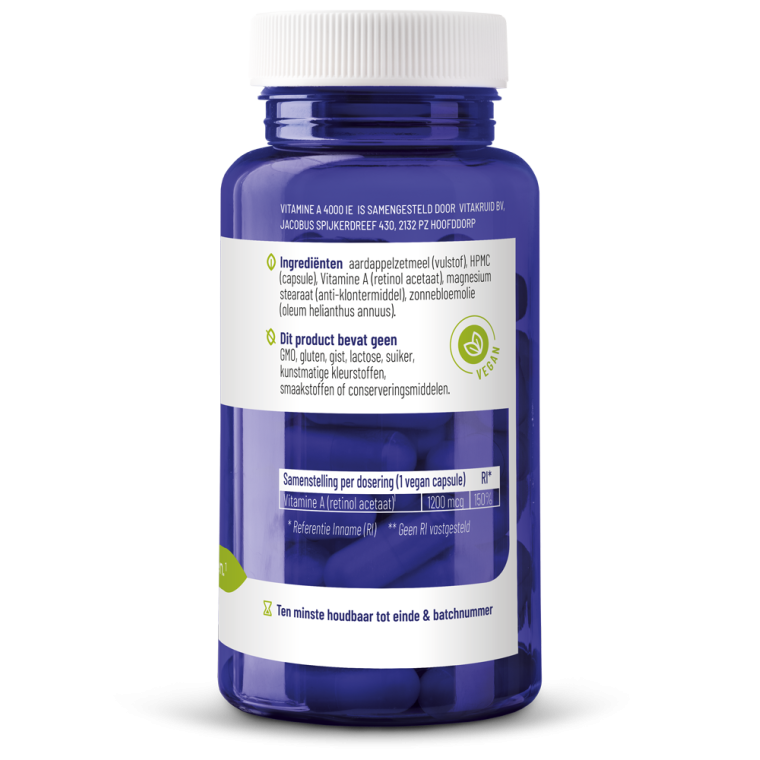 Vitakruid Vitamine A 4000 IE 100 vcaps