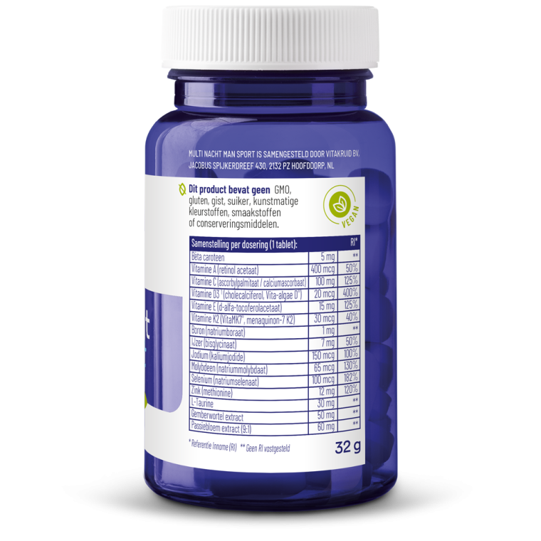 Vitakruid Multi dag & nacht man sport