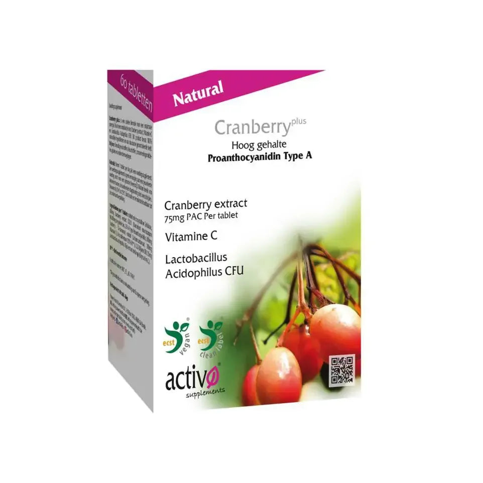 Activo Cranberry plus 60 tabletten