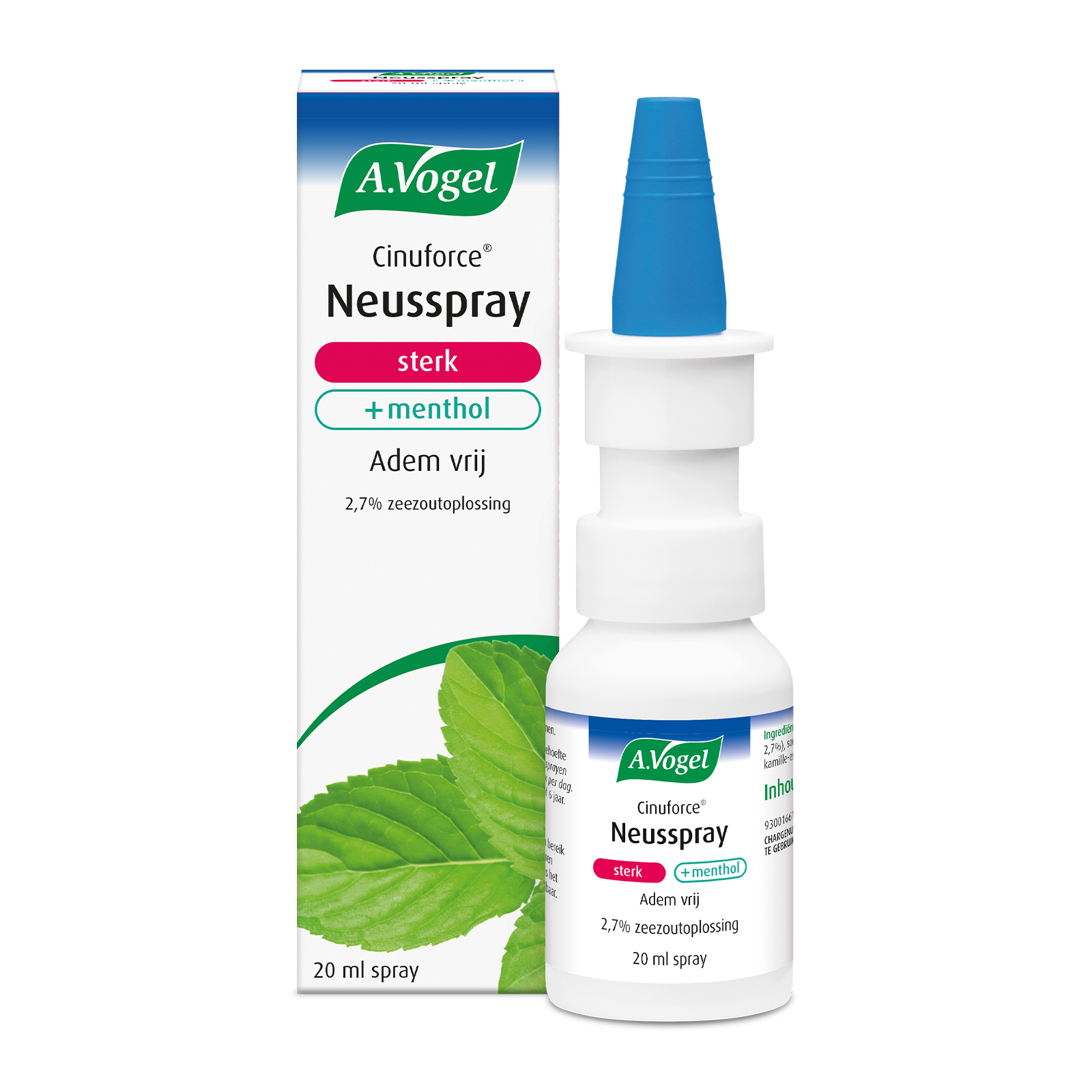 A Vogel Cinuforce neusspray sterk met menthol 20 ml