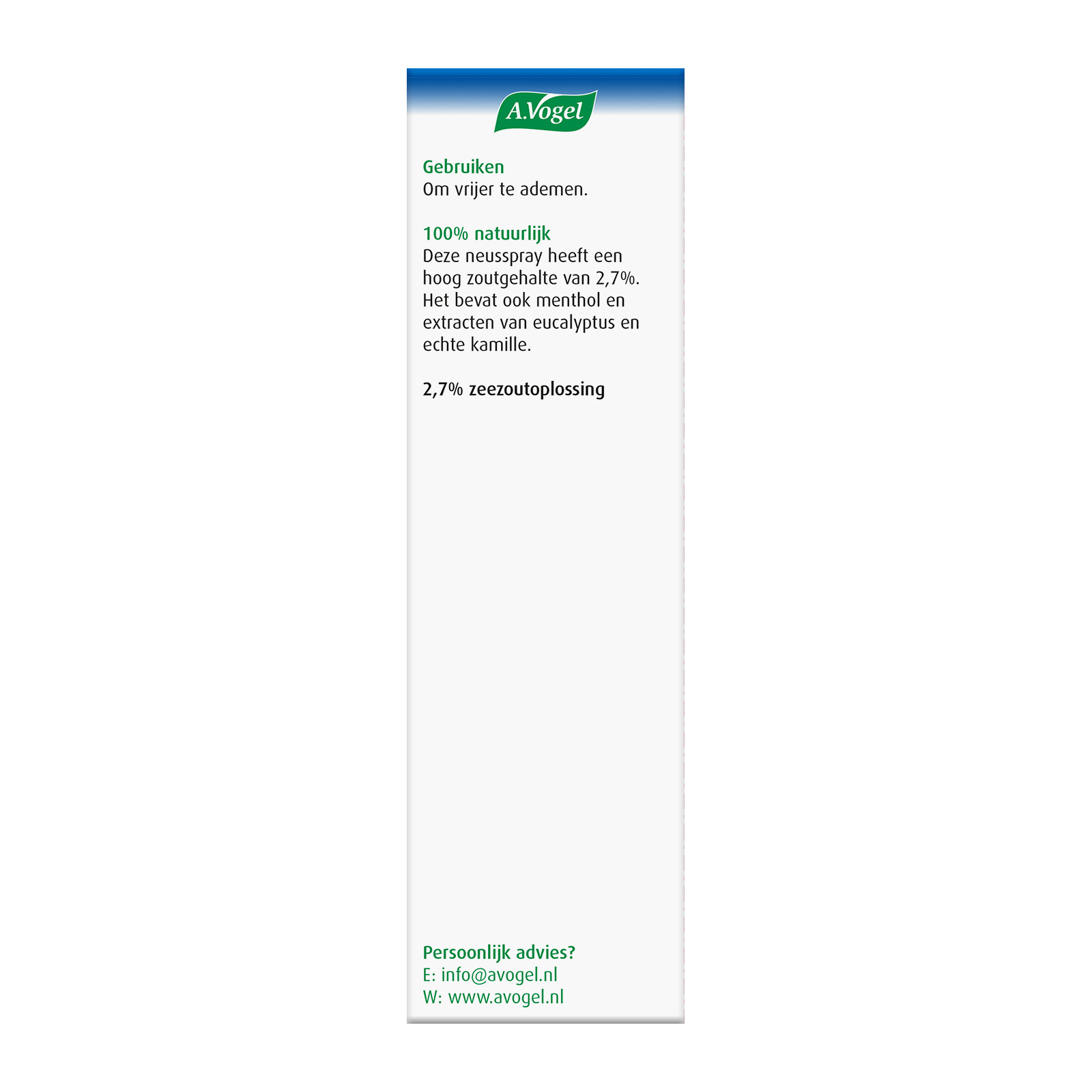 A Vogel Cinuforce neusspray sterk met menthol 20 ml