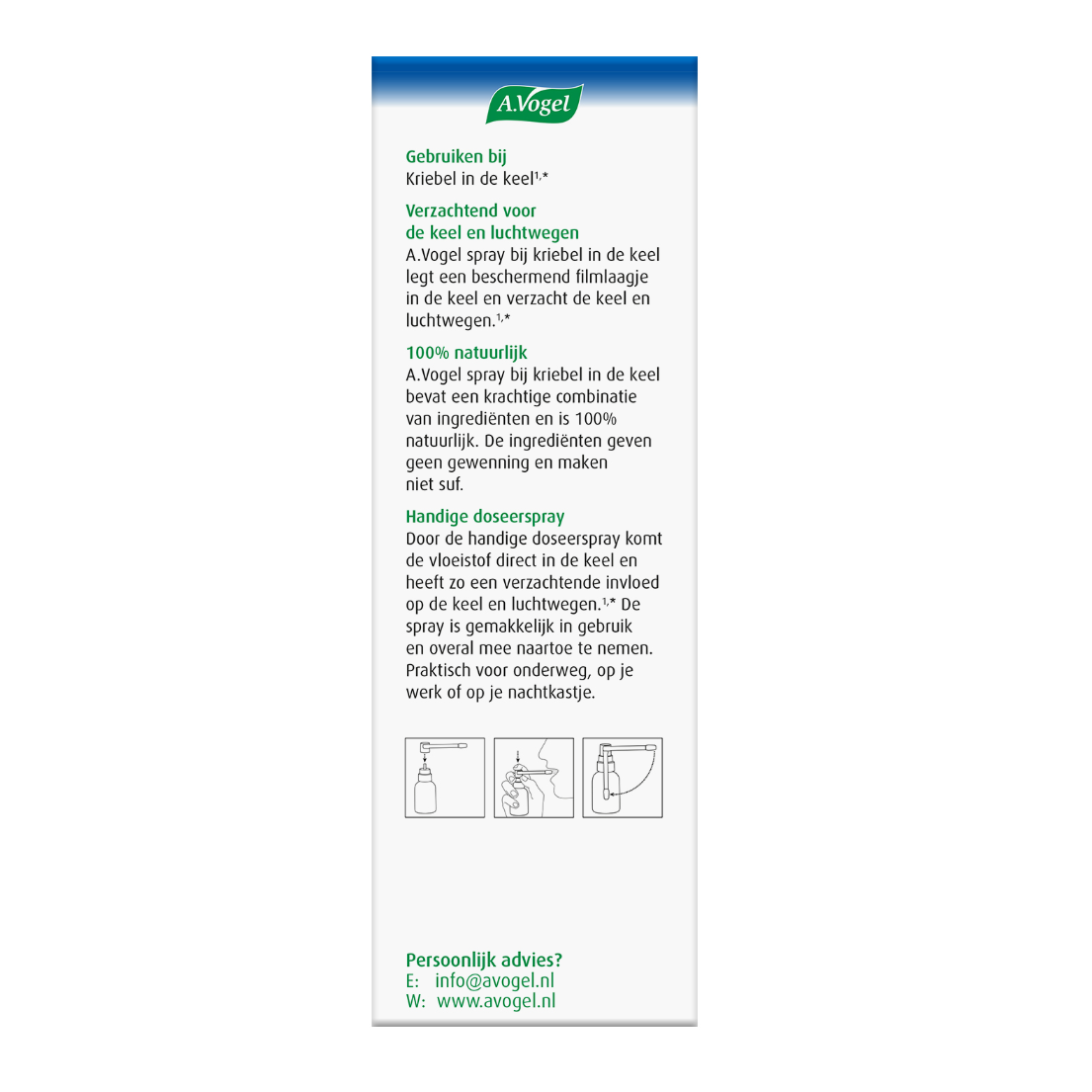 A Vogel Hoestspray droge hoest en kriebelhoest 30 ml
