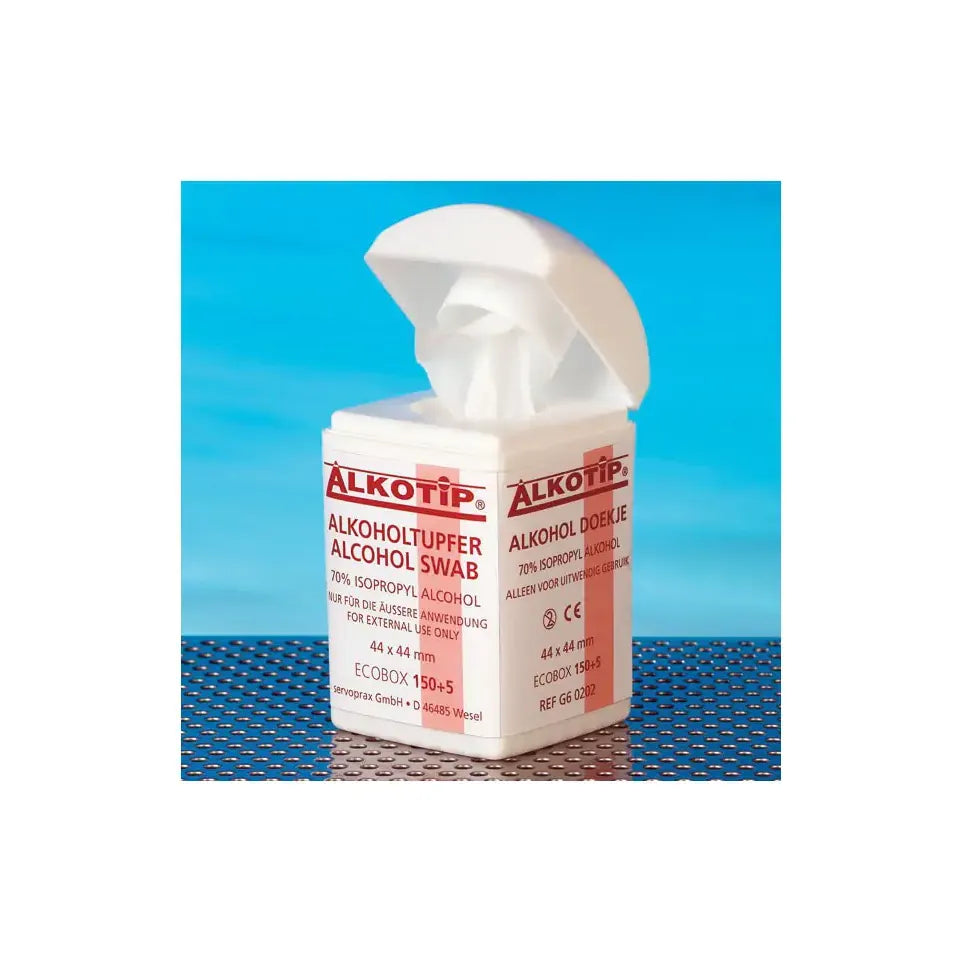 Alkotip Alcoholdoekjes dispenser 155 stuks