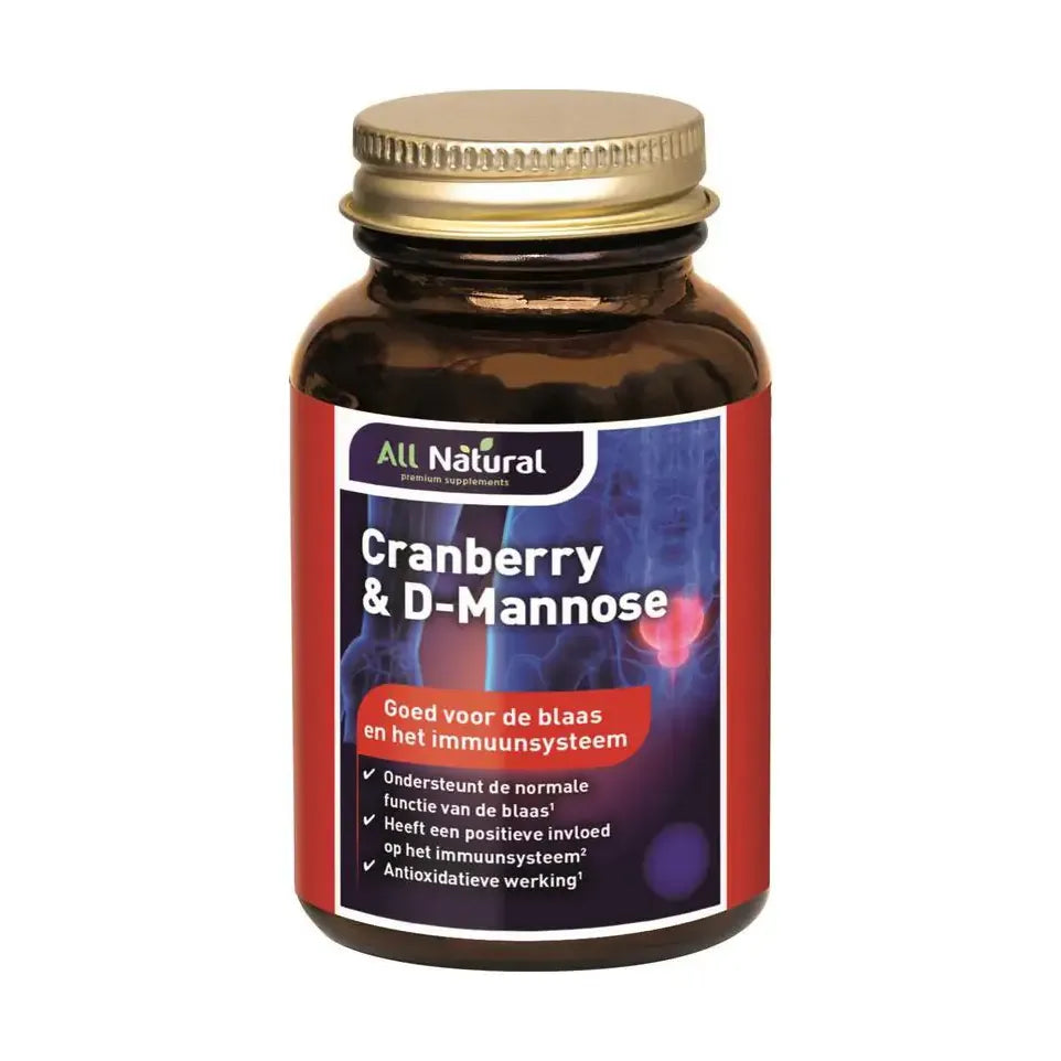 All Natural Cranberry 250 mg & D-mannose 250 60 capsules