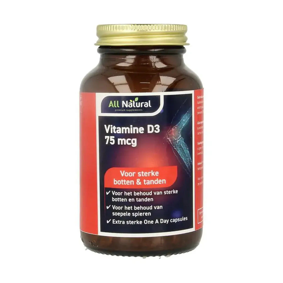 All Natural vitamine d3 75mcg 30 capsules