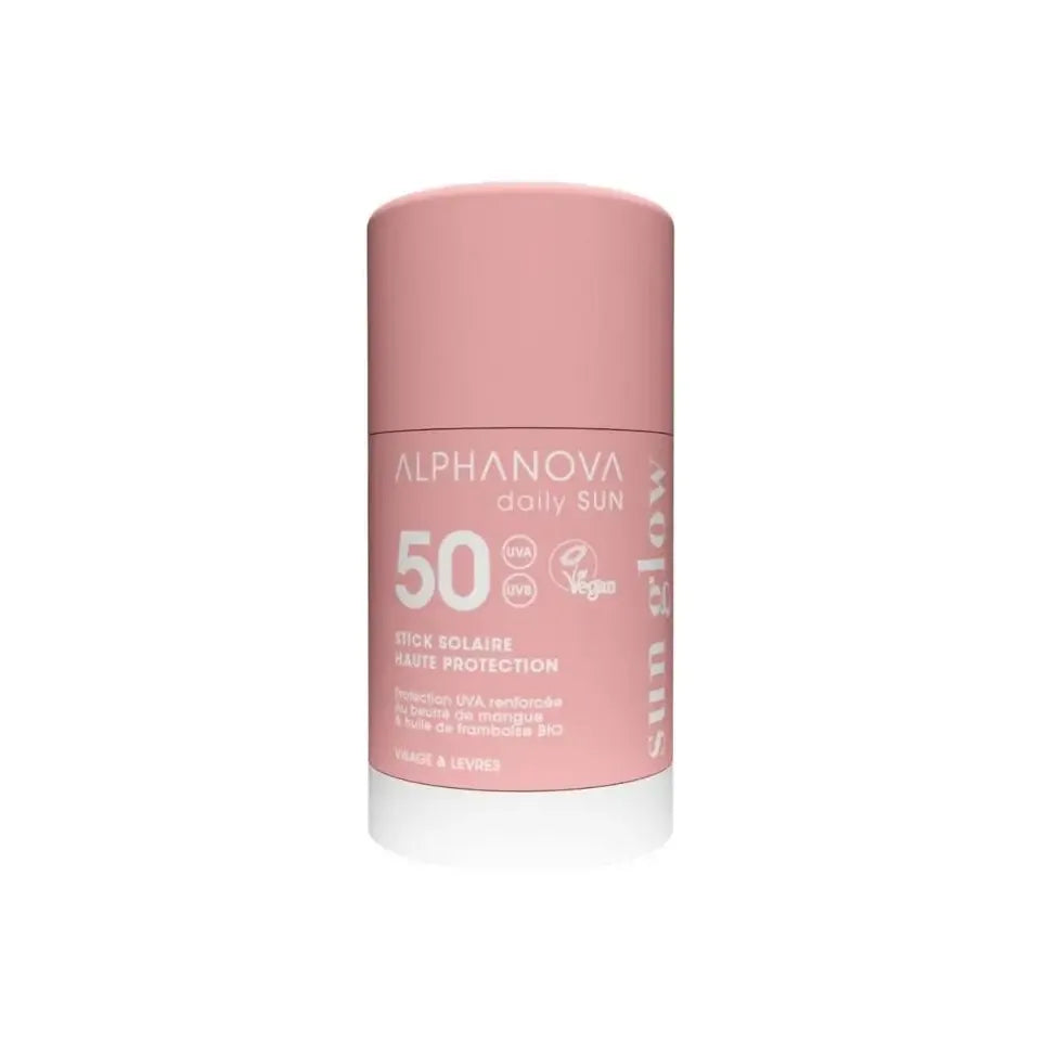 Alphanova Face sun stick sun glow biologisch SPF50 17 ml
