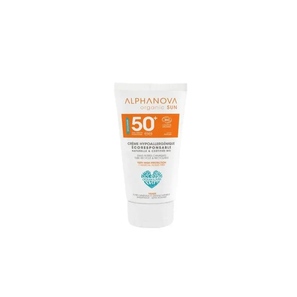 Alphanova Sun creme bij zonne allergie en waterproof SPF50 50