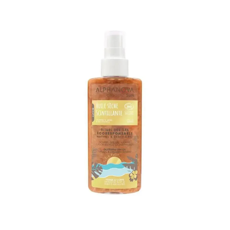 Alphanova Sun dry oil spray glitter 125 ml