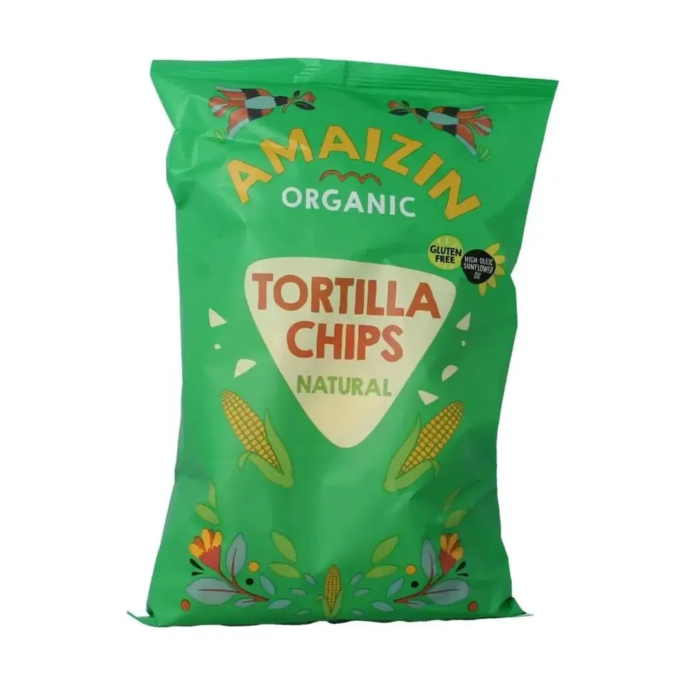 Amaizin Tortillachips natural biologisch 150 gram