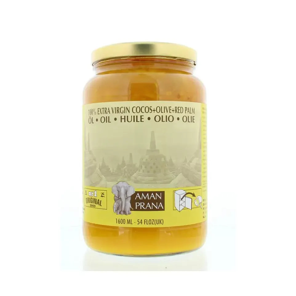 Amanprana Kokos-olijf-rode palm biologisch 1600 ml