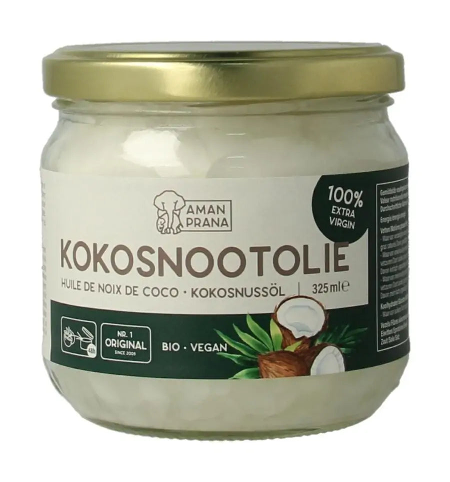 Aman Prana Kokosnootolie biologisch 325 ml