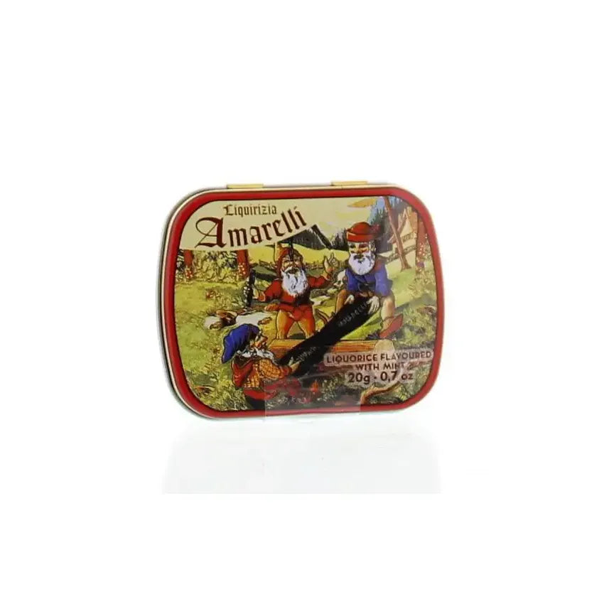 Amarelli Laurierdrop blikje munt chicchi 20 gram