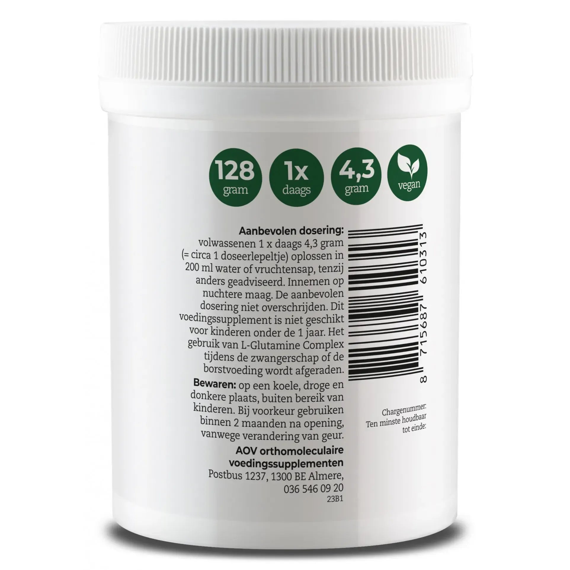 AOV 103 L-Glutamine complex 190 gram