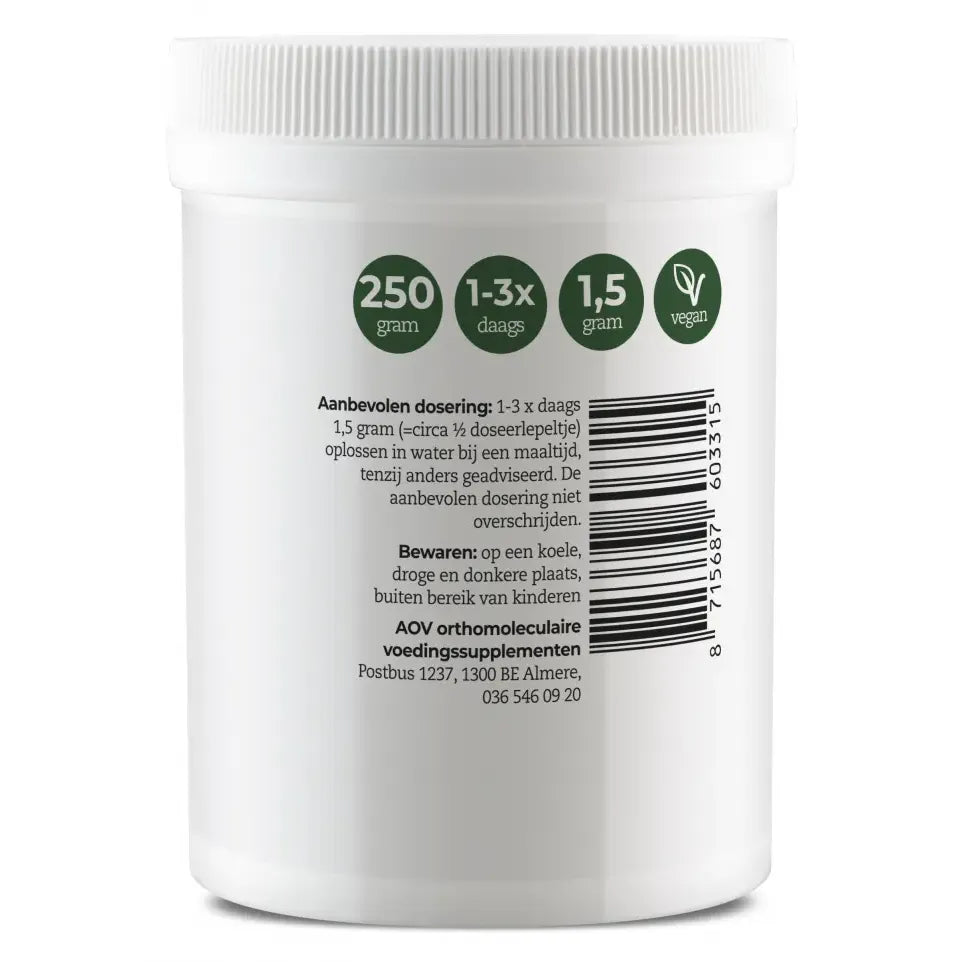 AOV 331 Vitamine C calcium ascorbaat 250 gram