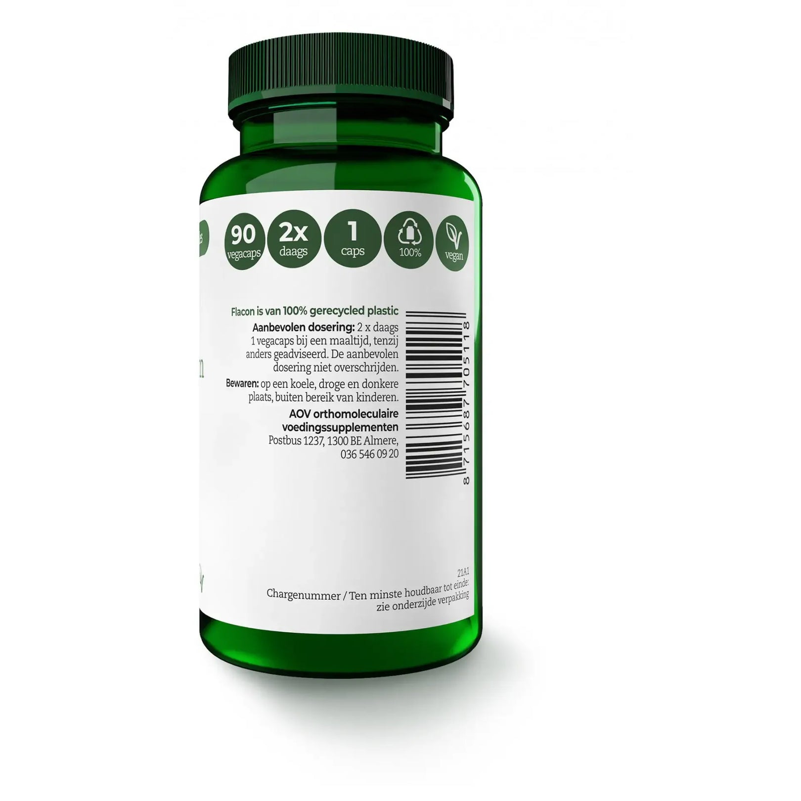 AOV 551 Calcium magnesium & zink citraat 90 vcaps