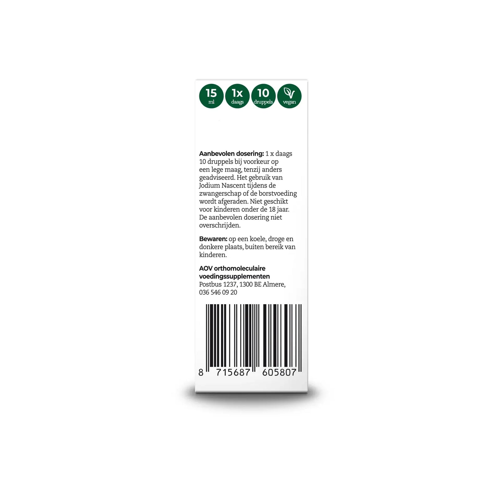 AOV 580 Jodium nascent 150 mcg 15 ml
