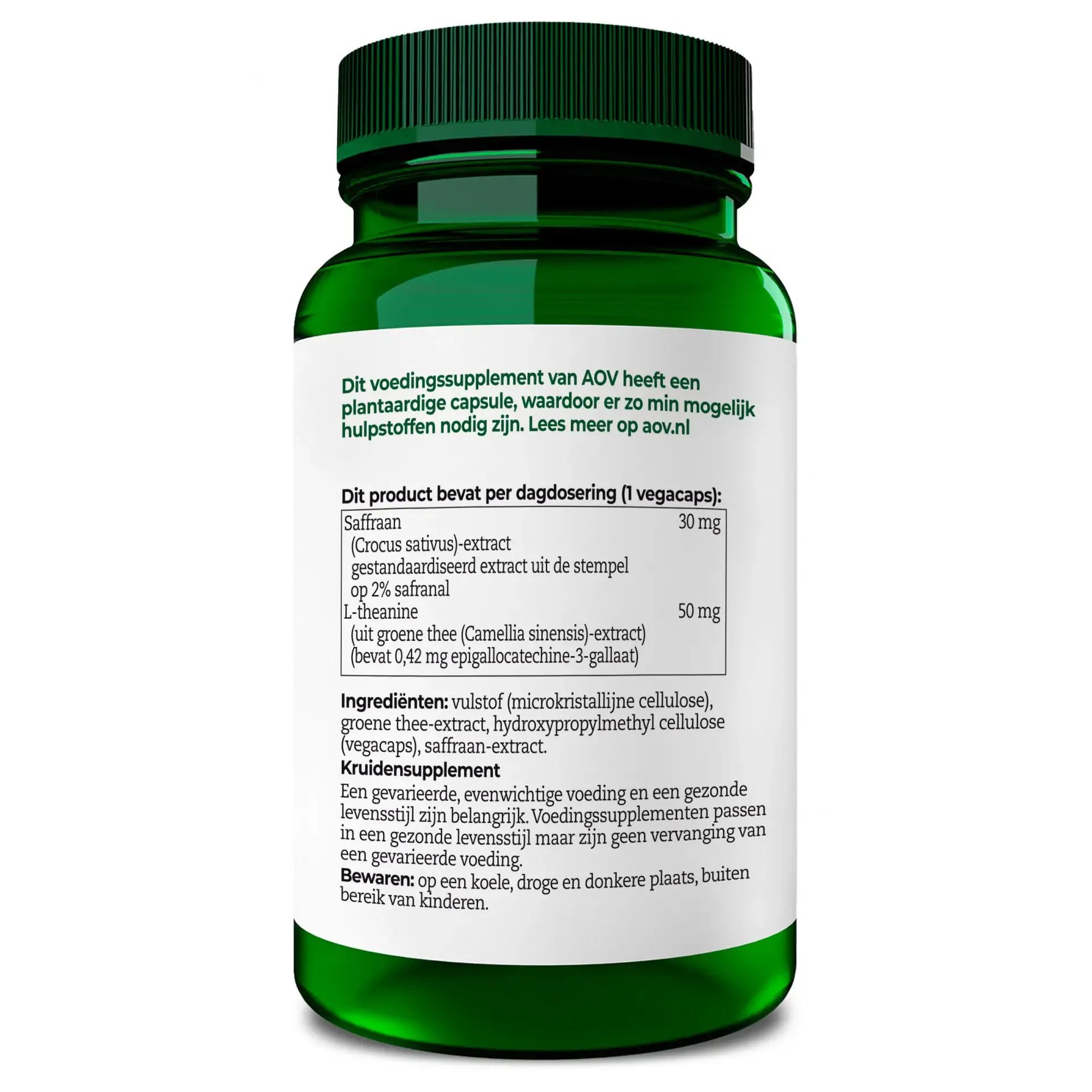 AOV 830 Saffraan & L theanine 30 vcaps