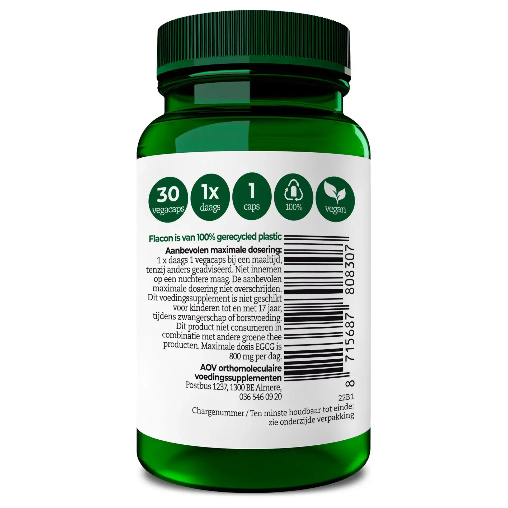 AOV 830 Saffraan & L theanine 30 vcaps