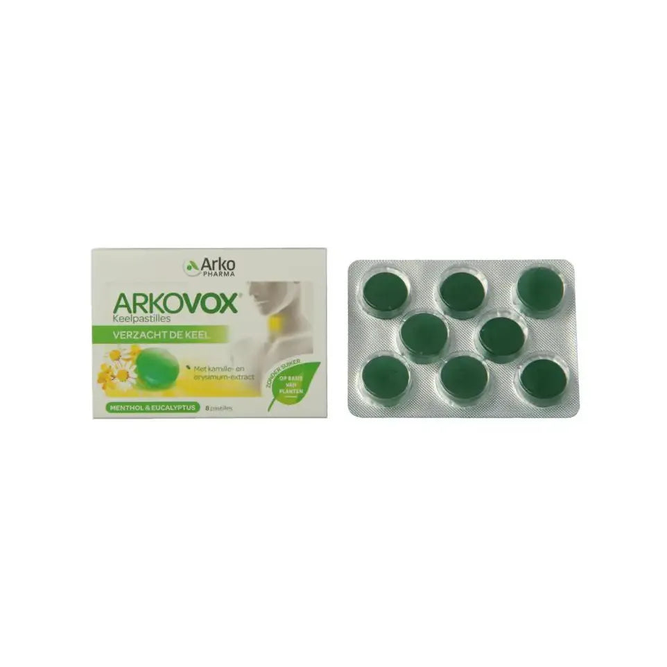 Arkopharma Arkovox Menthol eucalyptus keel 8 pastilles