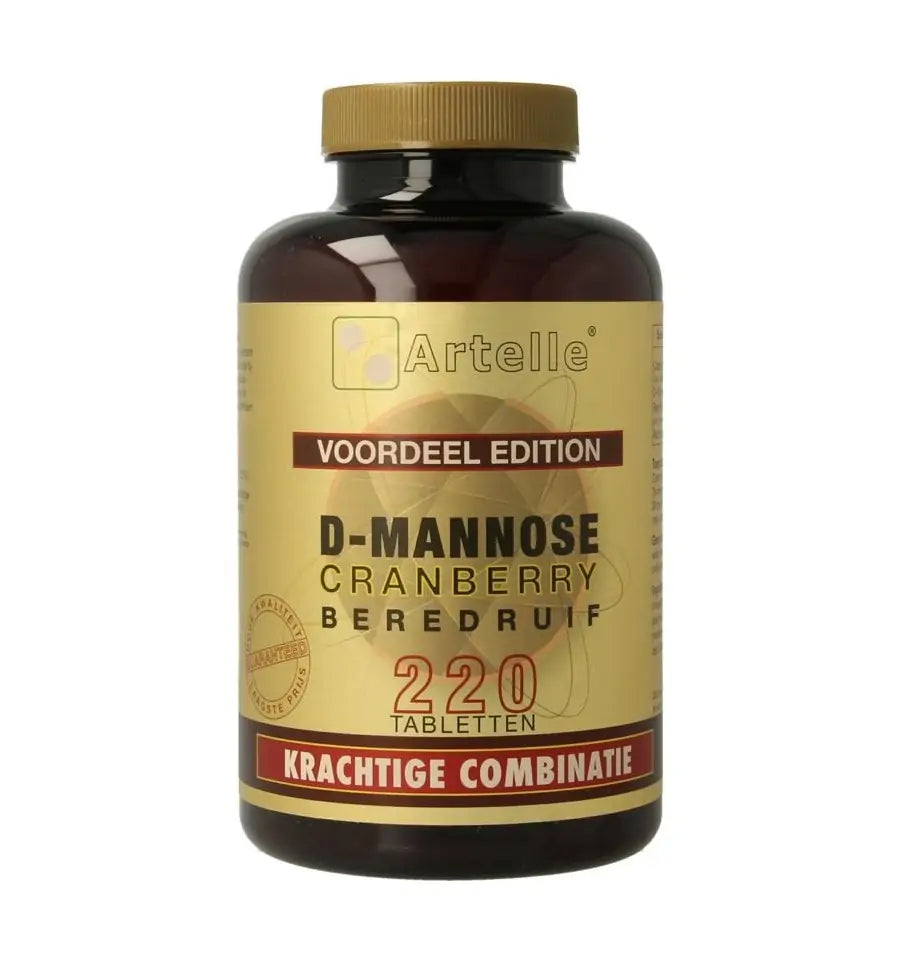 Artelle D-Mannose cranberry berendruif 220 tabletten