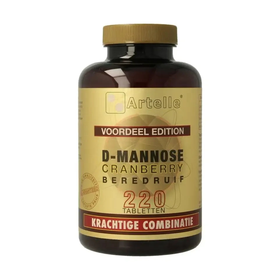 Artelle D-Mannose cranberry berendruif 220 tabletten